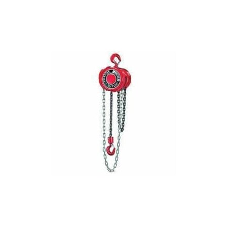 Cm Chester Hoist Zephyr Hand Chain Hoist, Hook Type Manual, 1 Ton, 8 Ft Lifting Height, Weston 130-0100